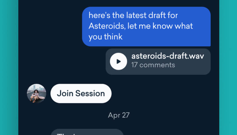 LANDR Network provider card close up