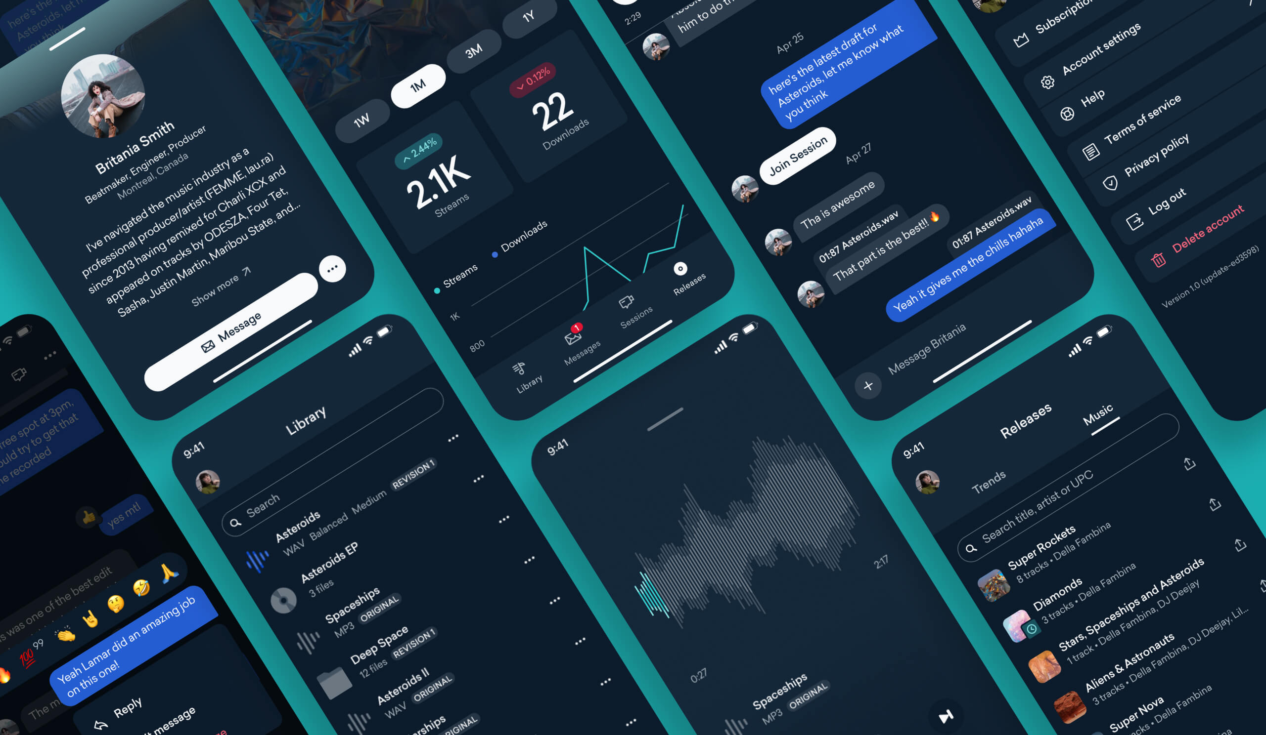 LANDR Profile preview